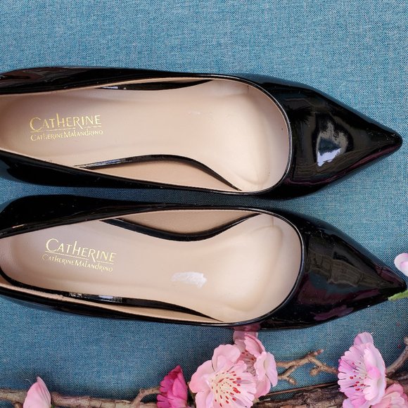 Catherine Malandrino black patent leather … - Picture 2 of 6